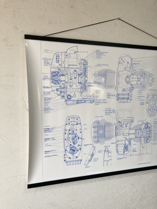 /5 Airhead Engine Poster – Workshop Rebuild Shop