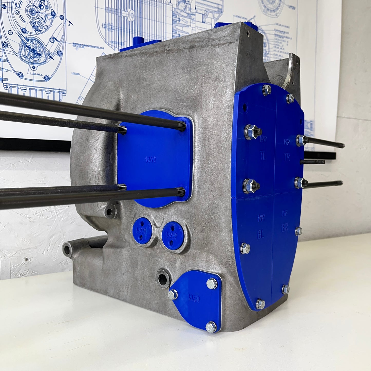 BMW R100 ENGINE BLOCK COVER SET
