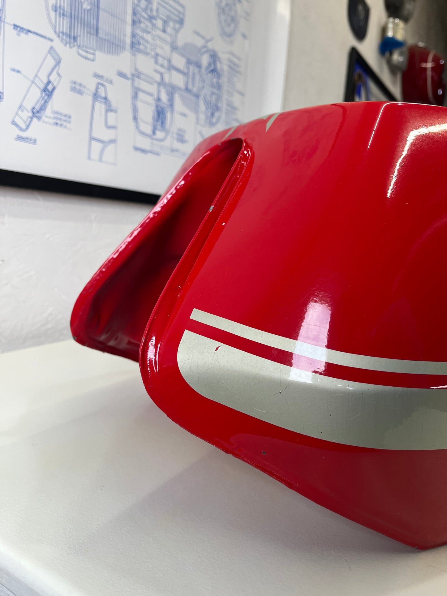 NOS 1974/75 Ducati 860 GT Fuel Tank (RED)