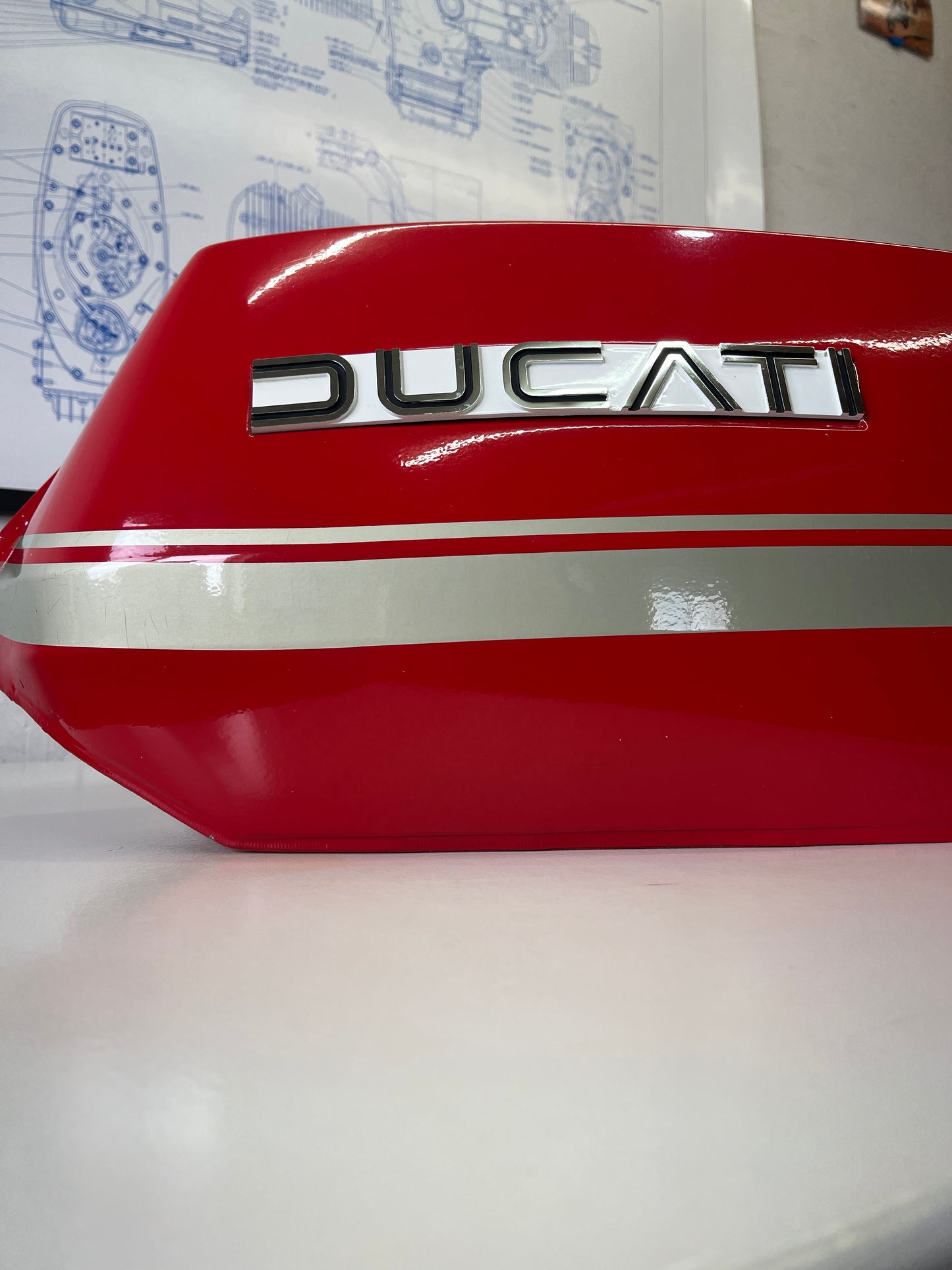 NOS 1974/75 Ducati 860 GT Fuel Tank (RED)
