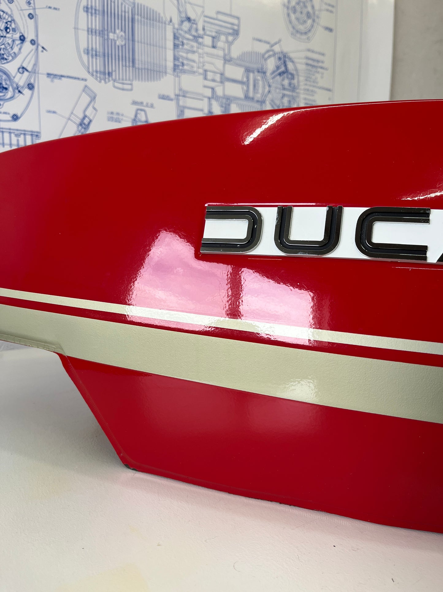 NOS 1974/75 Ducati 860 GT Fuel Tank (RED)
