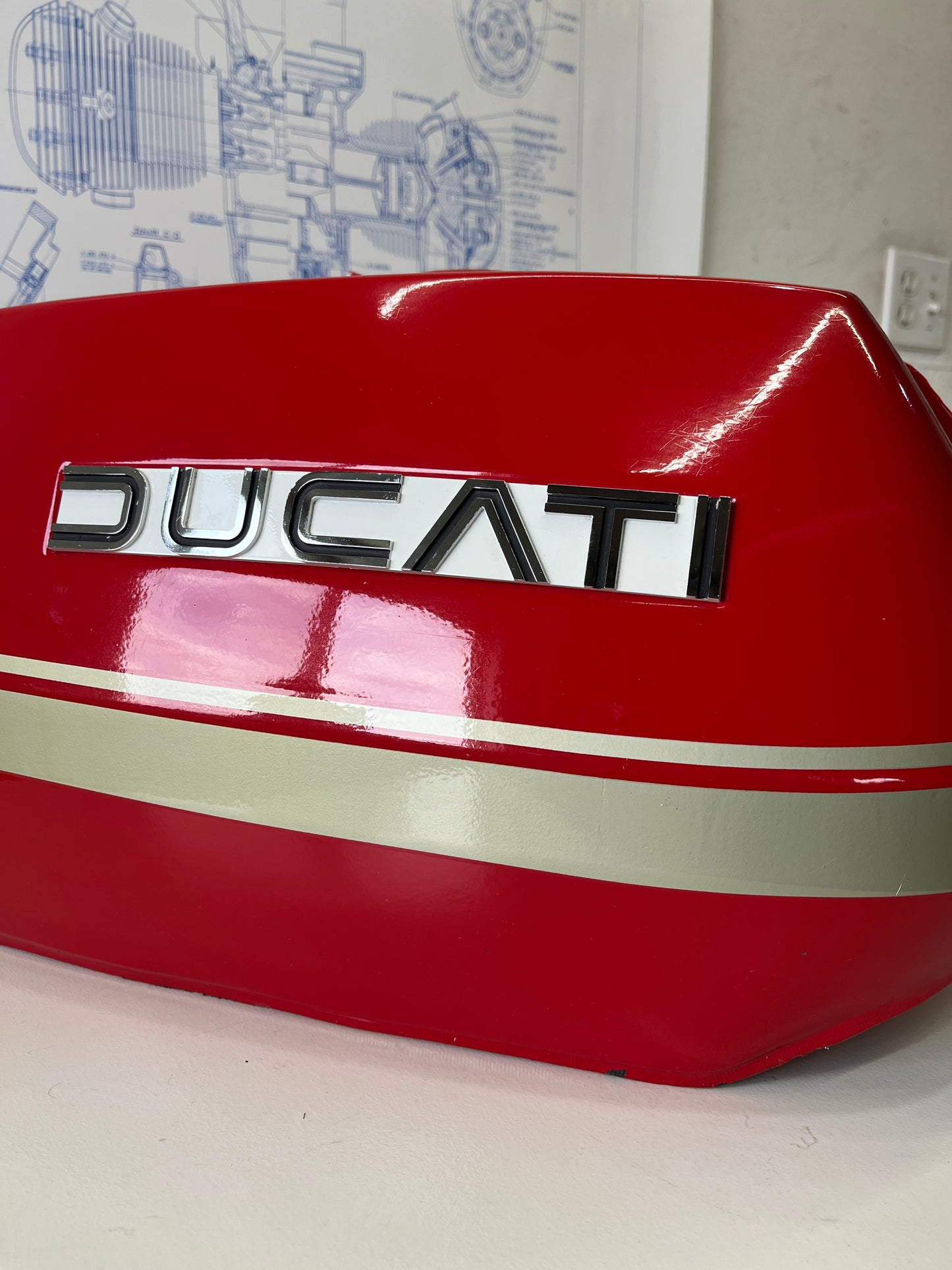 NOS 1974/75 Ducati 860 GT Fuel Tank (RED)