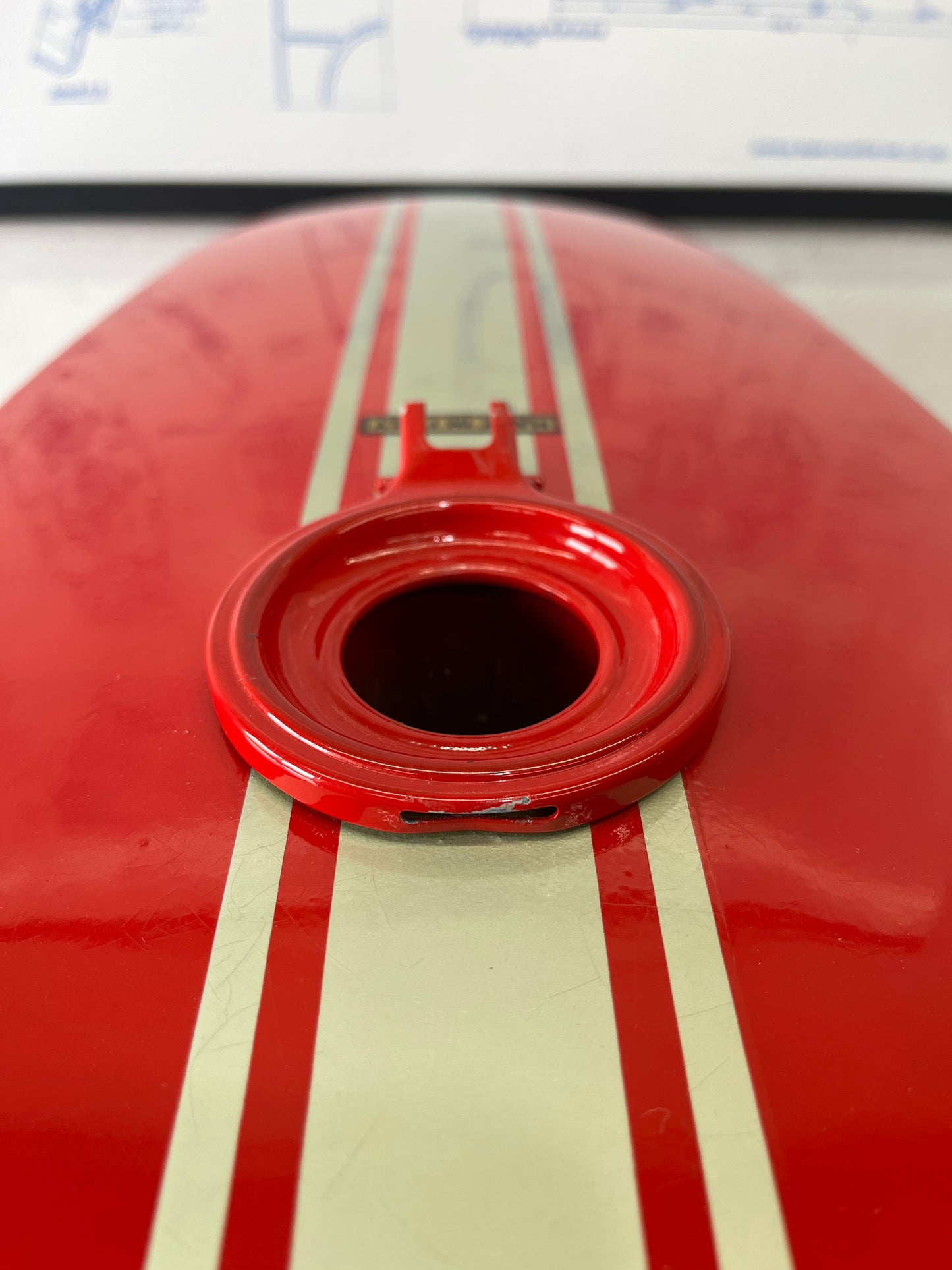 NOS 1974/75 Ducati 860 GT Fuel Tank (RED)