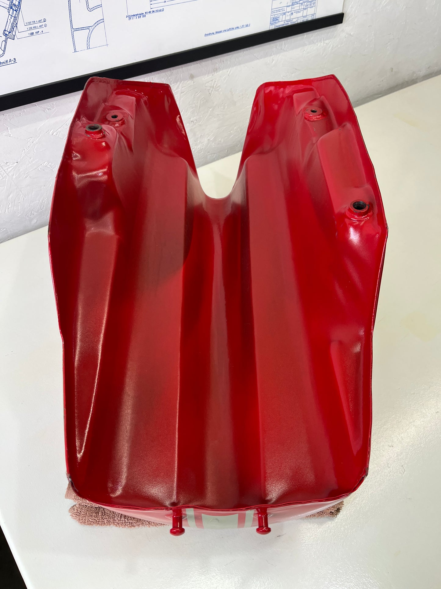 NOS 1974/75 Ducati 860 GT Fuel Tank (RED)